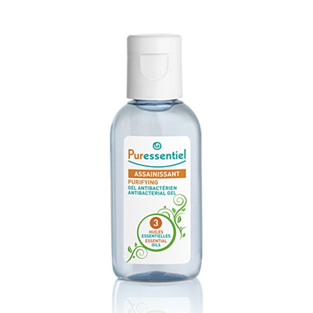 Puressentiel Saneamiento Gel de Saneamiento Antibacterias con 3 Aceites Esenciales 25 ml