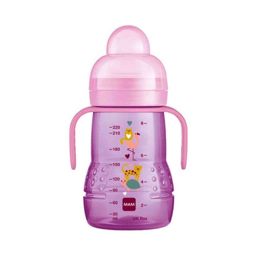 Mam Biberon De Transicion Boquilla Flexible Y Antifugas Dès 4 Mois 220 ml