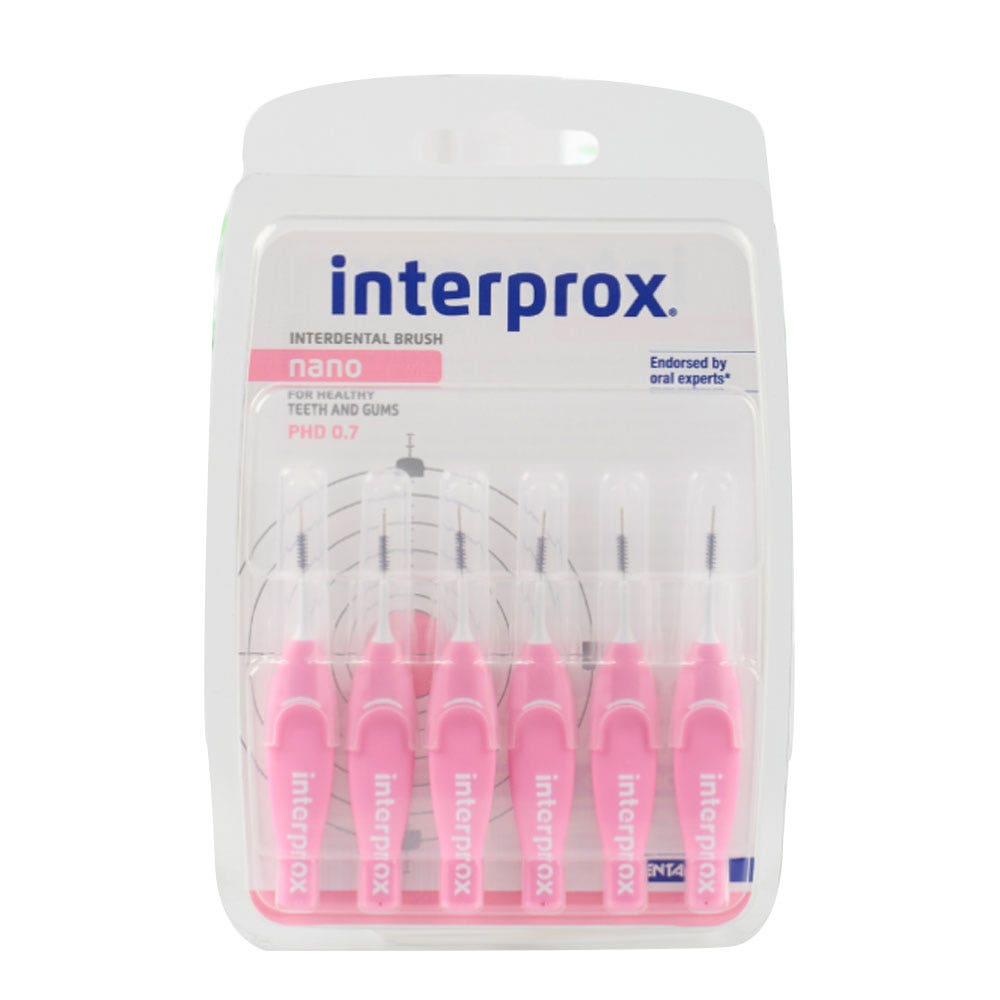 Interprox Nano Cepillos interdentales 0,7 mm 6 unidades
