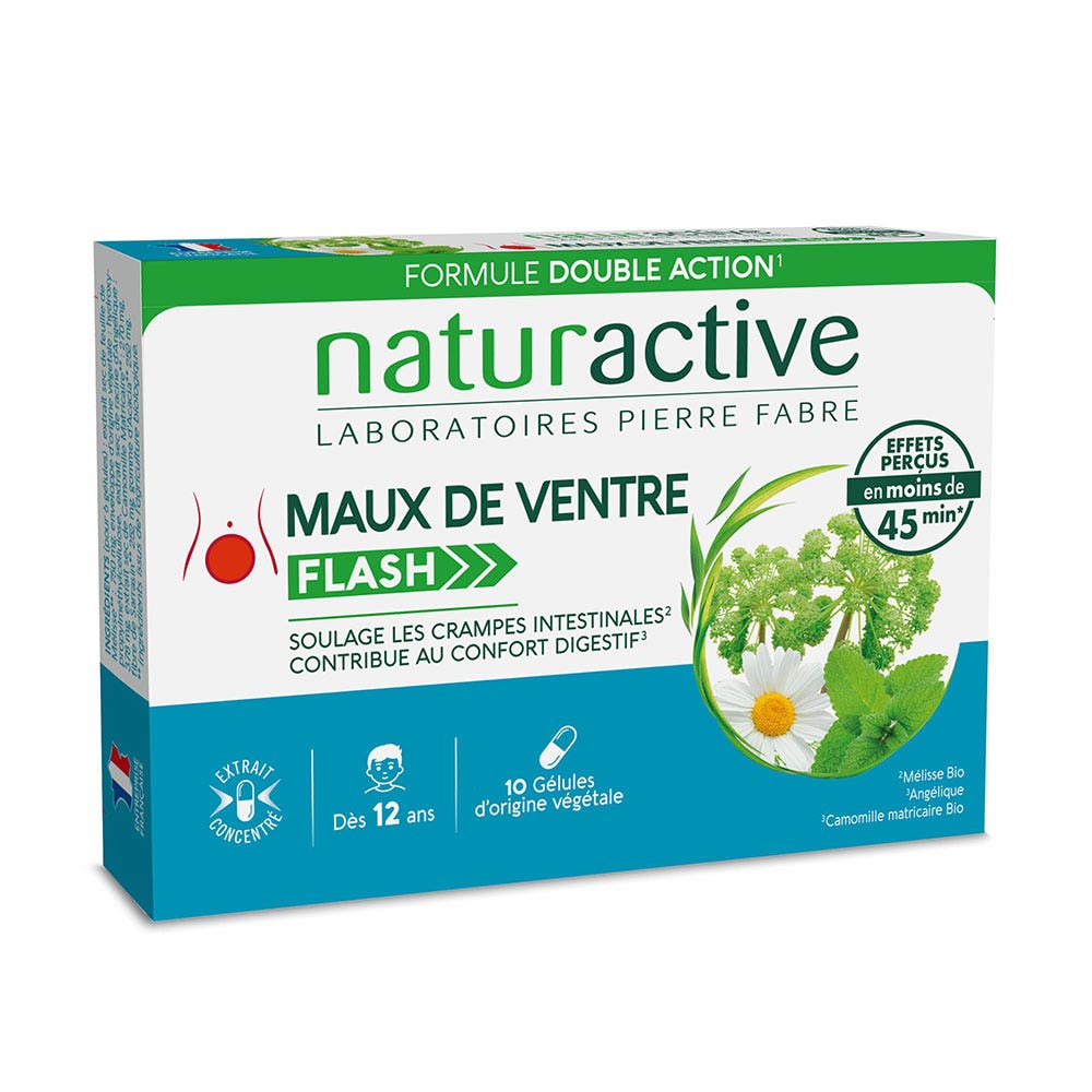 Naturactive Flash dolor de estómago 10 cápsulas