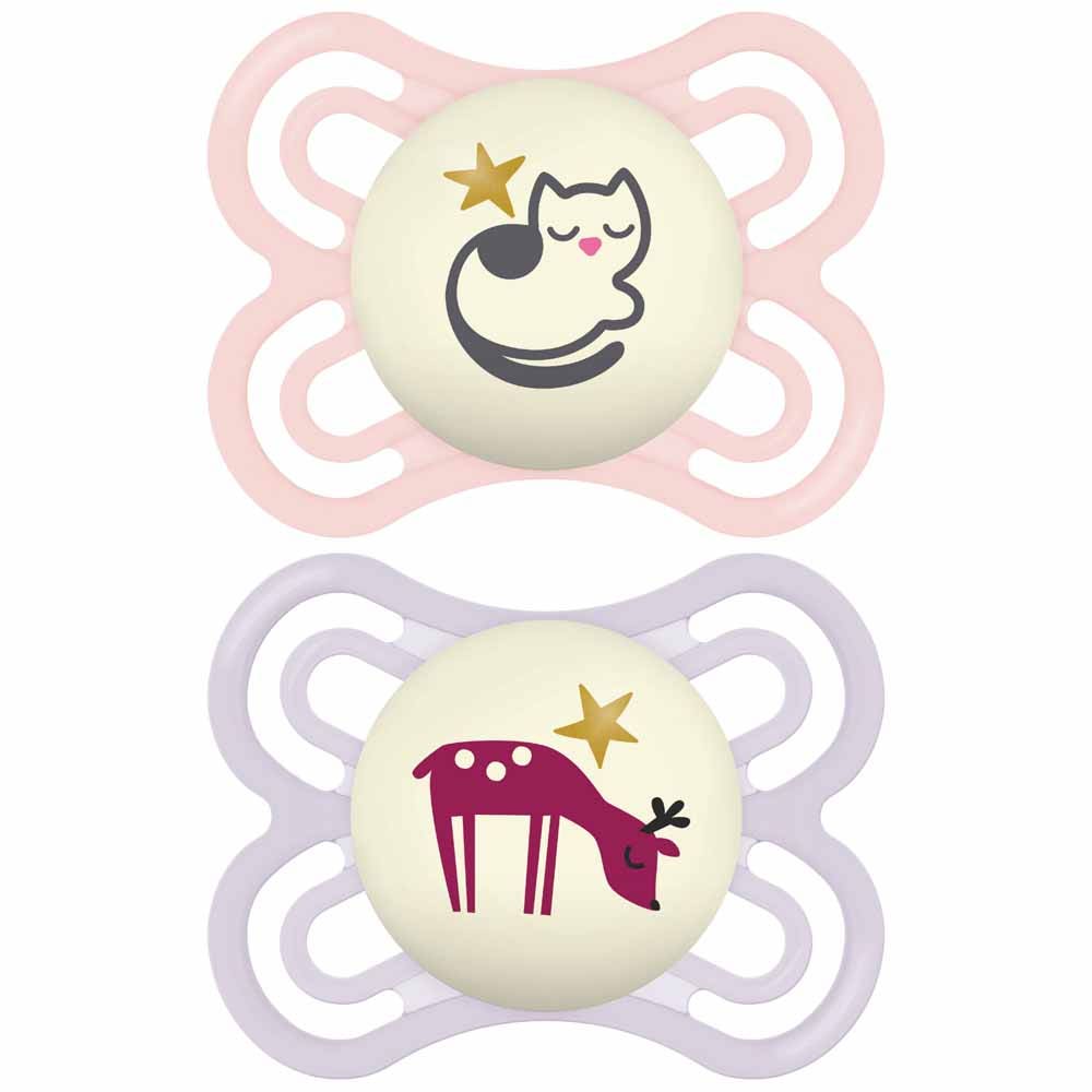 Mam Perfect Noche Chupetes fisiológicos de silicona colección 2-6 meses x2