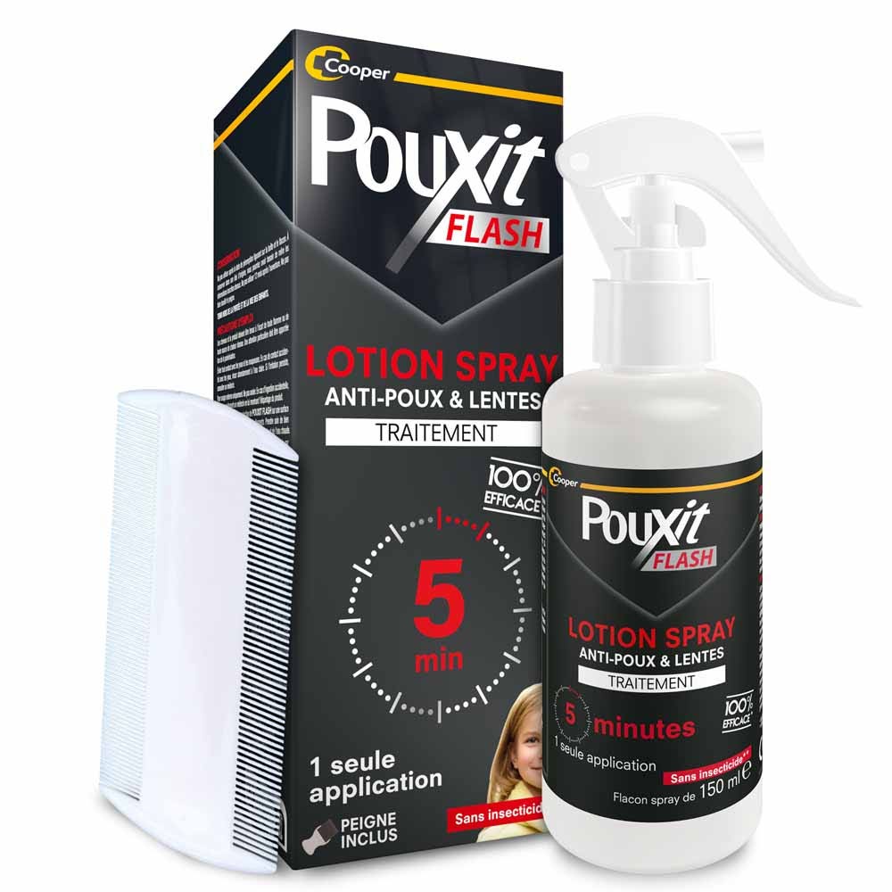 Pouxit Flash Tratamiento de piojos y liendres 150 ml