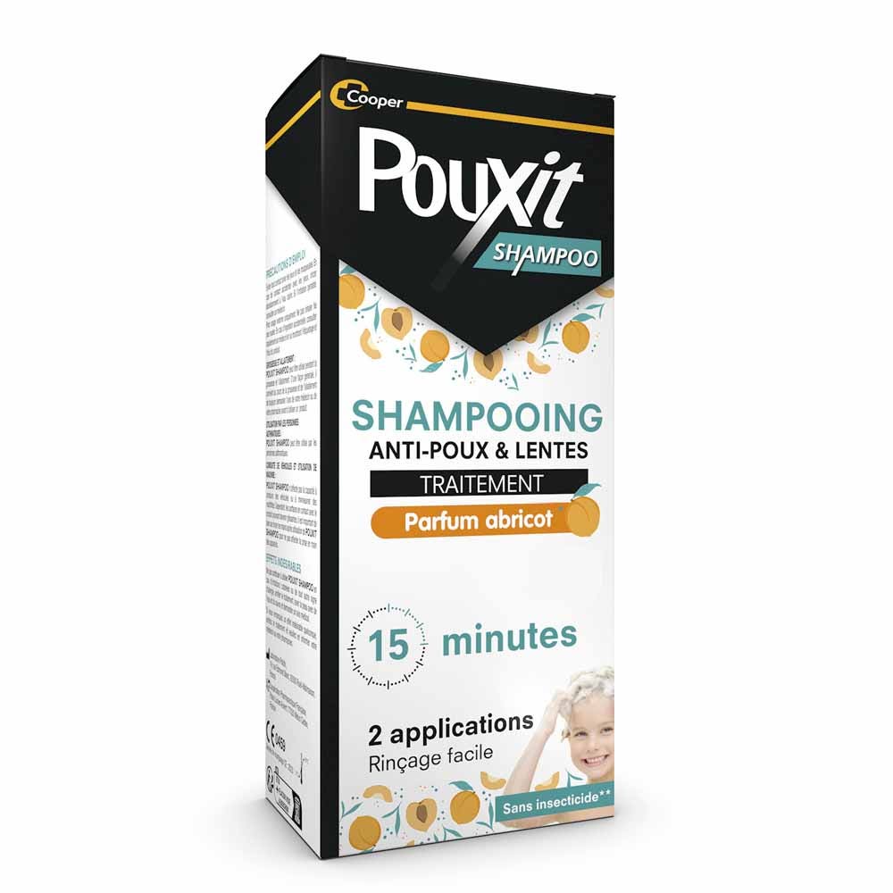 Pouxit Champú Antipiojos y Uñas Fragancia de albaricoque 200 ml