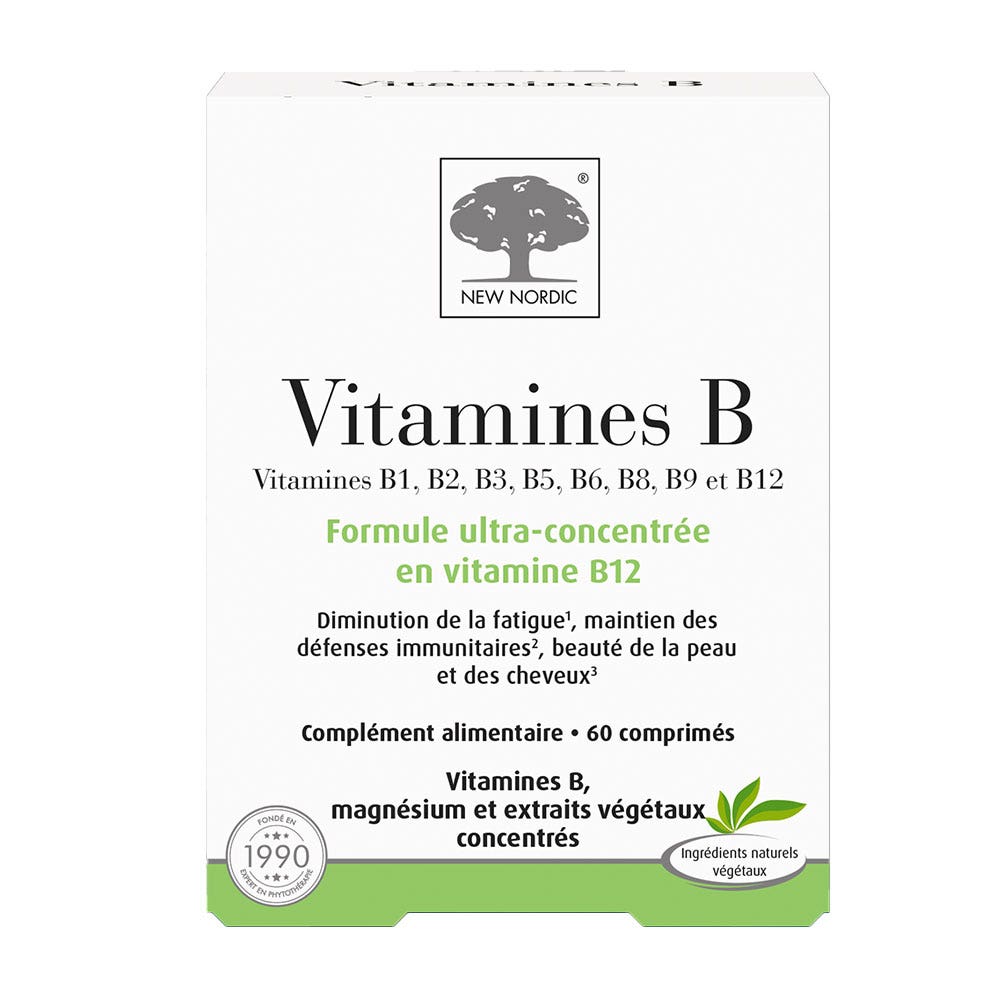 New Nordic Vitaminas B fórmula ultraconcentrada 60 comprimidos
