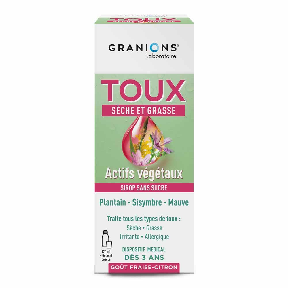 Granions Tos seca y grasa 120 ml + vaso medidor