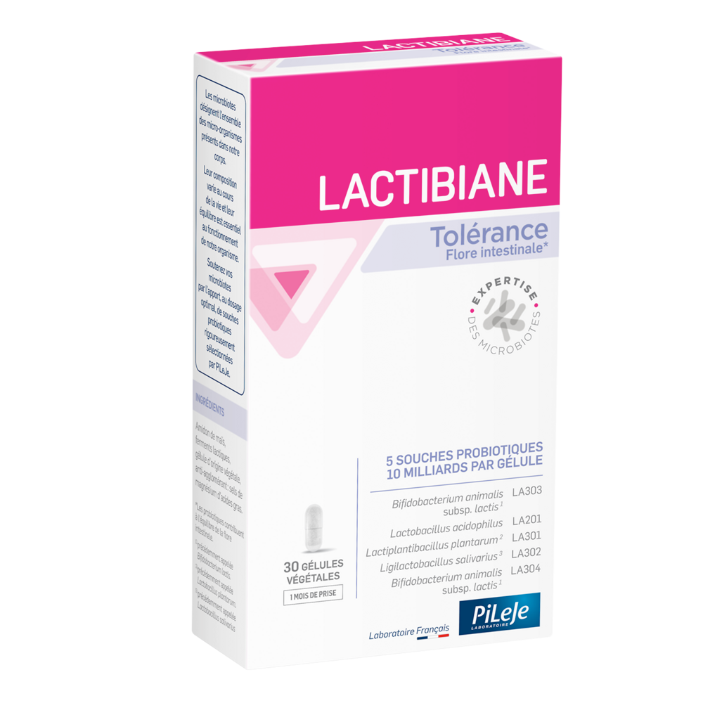 Pileje Lactibiane Lactibiane Tolerance Flore Intestinale 30 Cápsulas