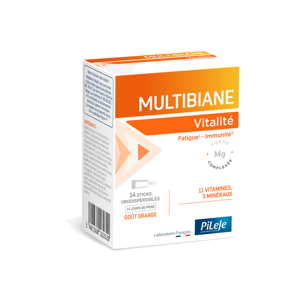Pileje Multibiane Vitalidad fatiga e defensas 14 sticks