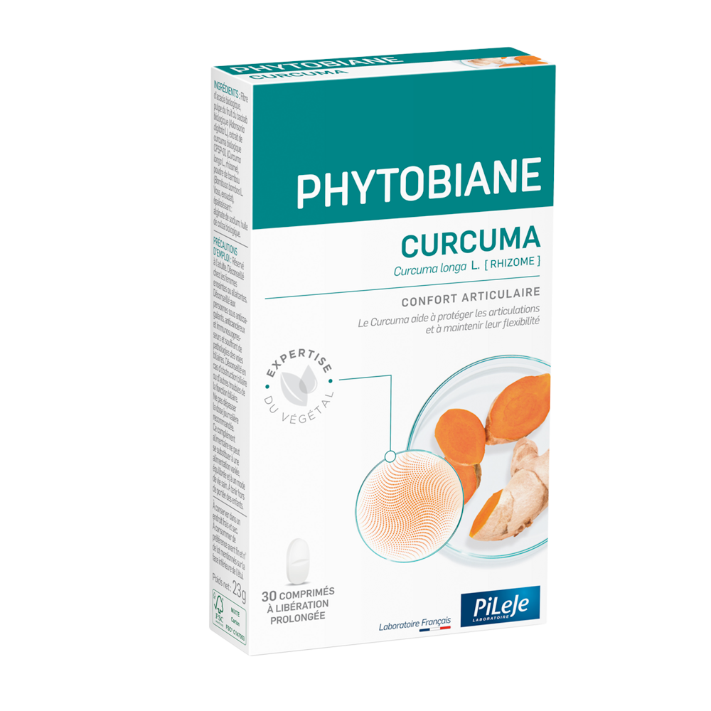 Pileje Phytobiane Cúrcuma confort articular 30 comprimidos