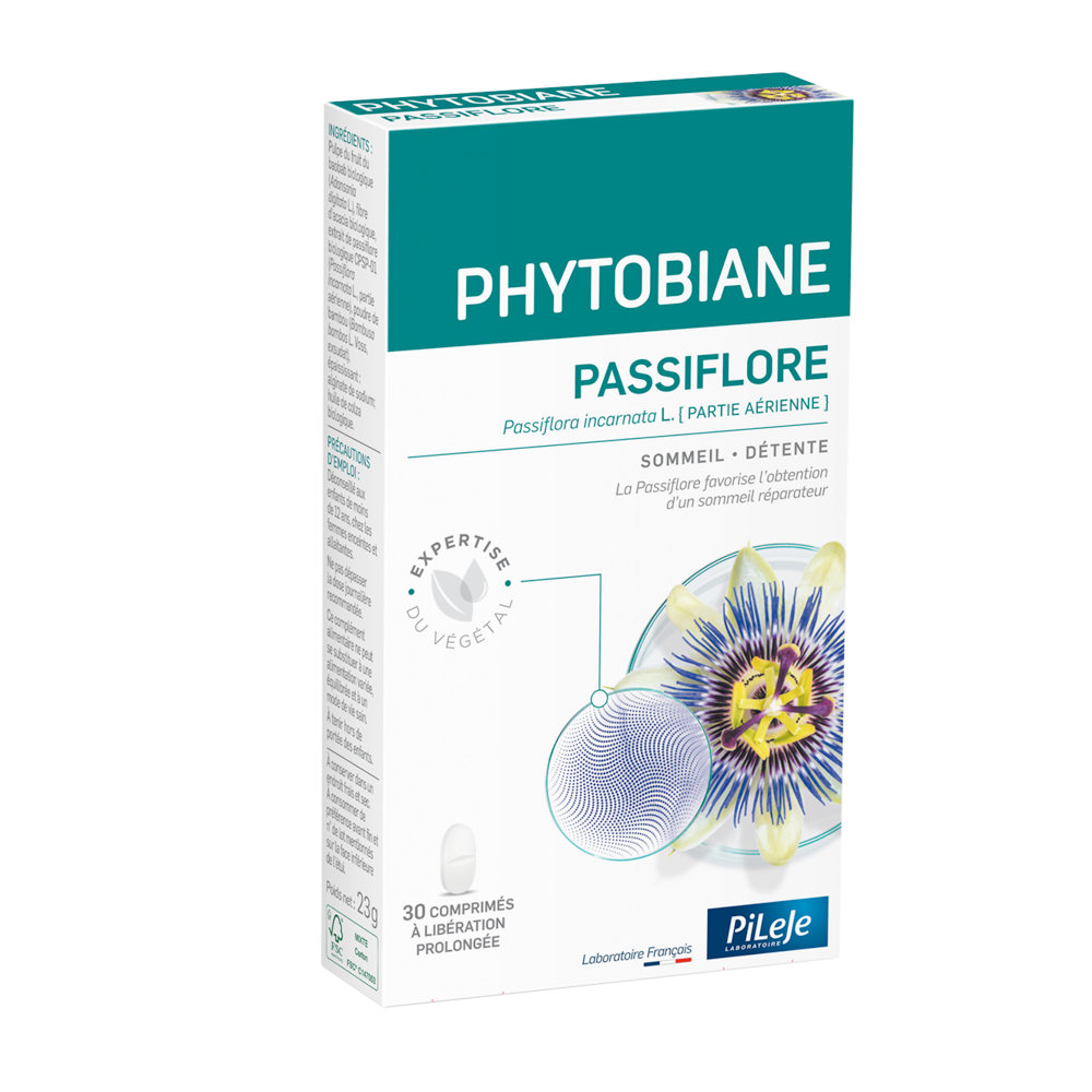 Pileje Phytobiane Pasiflora sueño y relajación 30 comprimidos