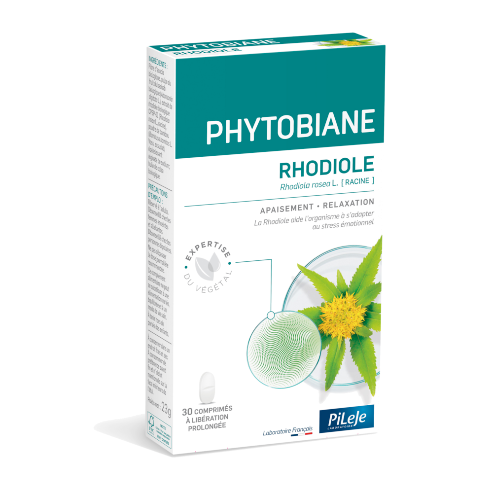 Pileje Phytobiane Rodiola relajación 30 comprimidos
