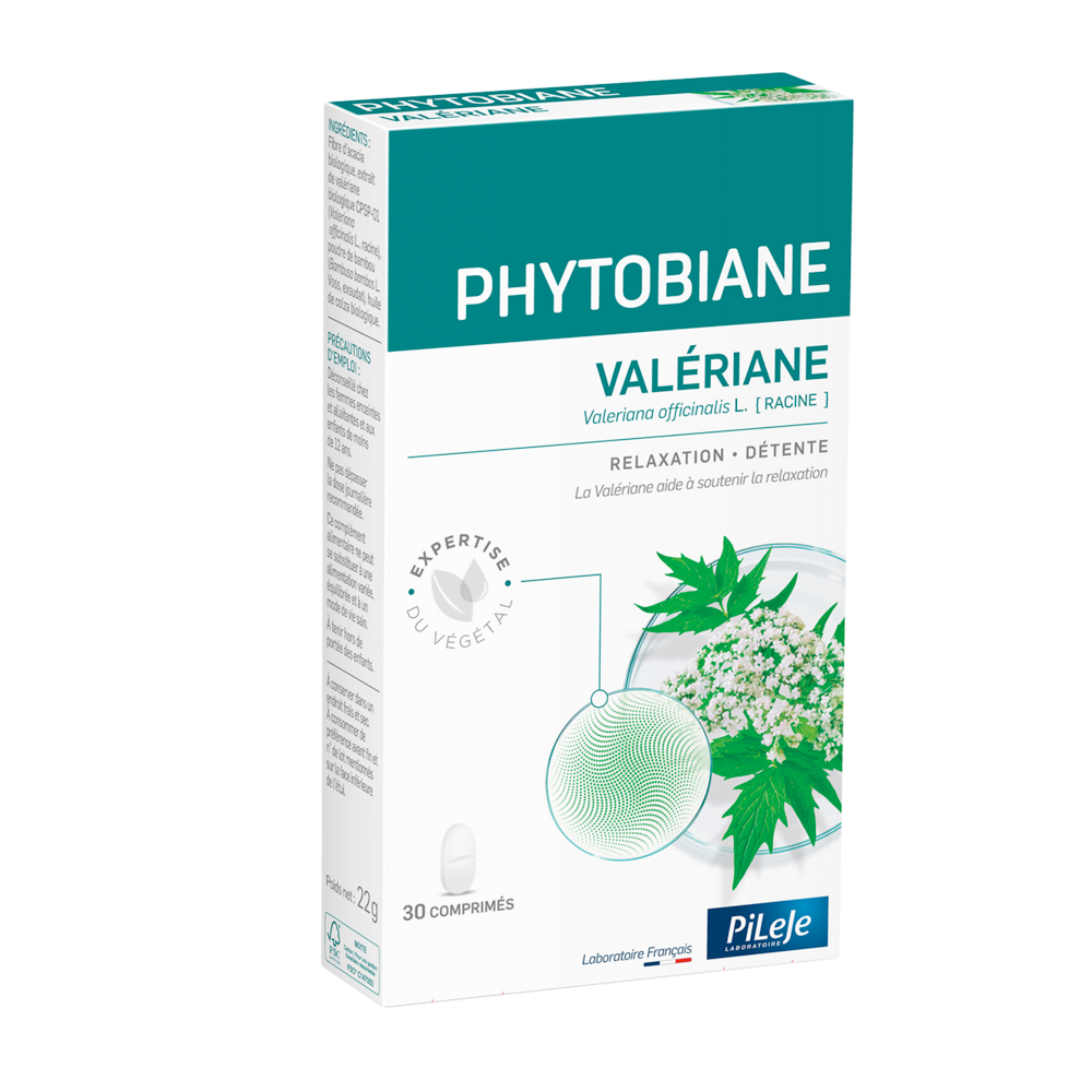 Pileje Phytobiane Valeriana relax y bienestar 30 comprimidos