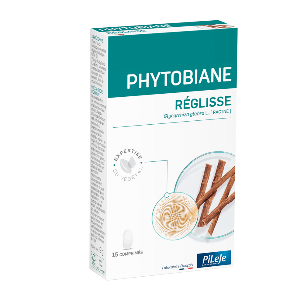 Pileje Phytobiane Regaliz 15 comprimidos