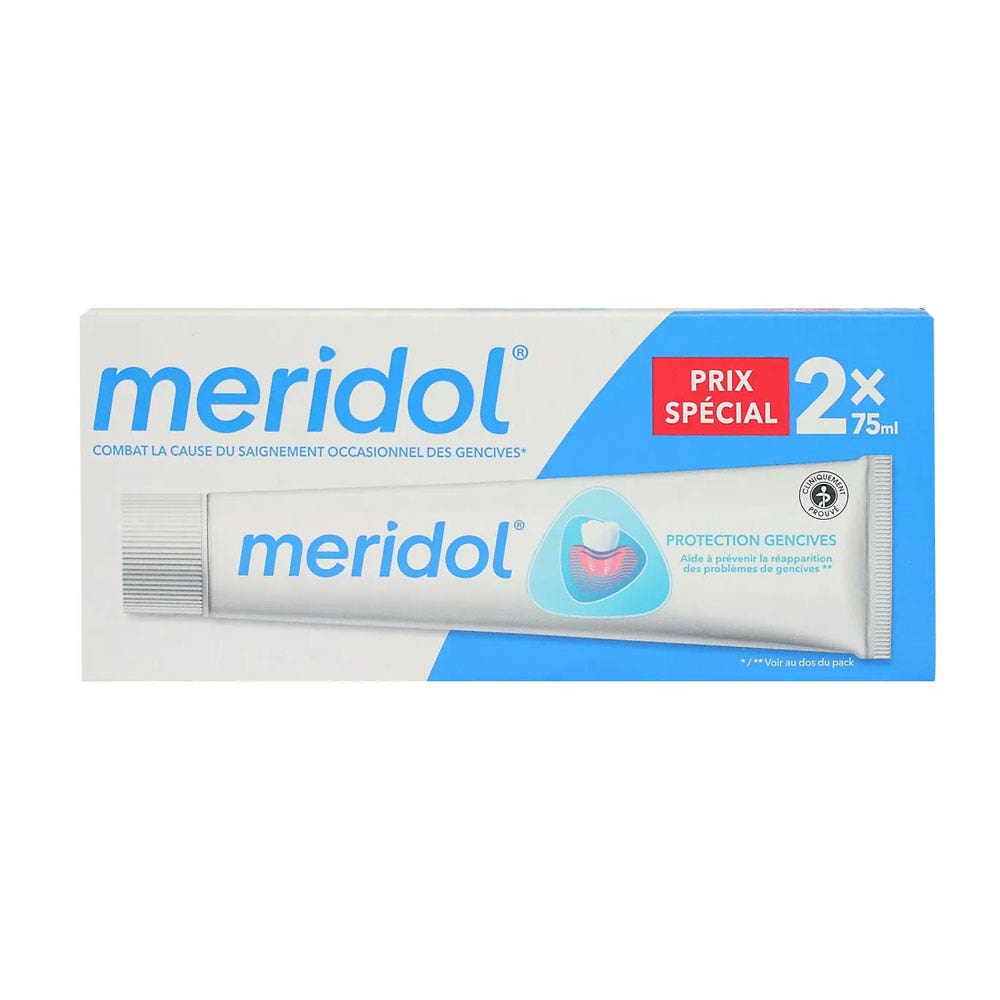 Meridol Pasta dentífrica protección encías 2 x 75 ml Oferta especial