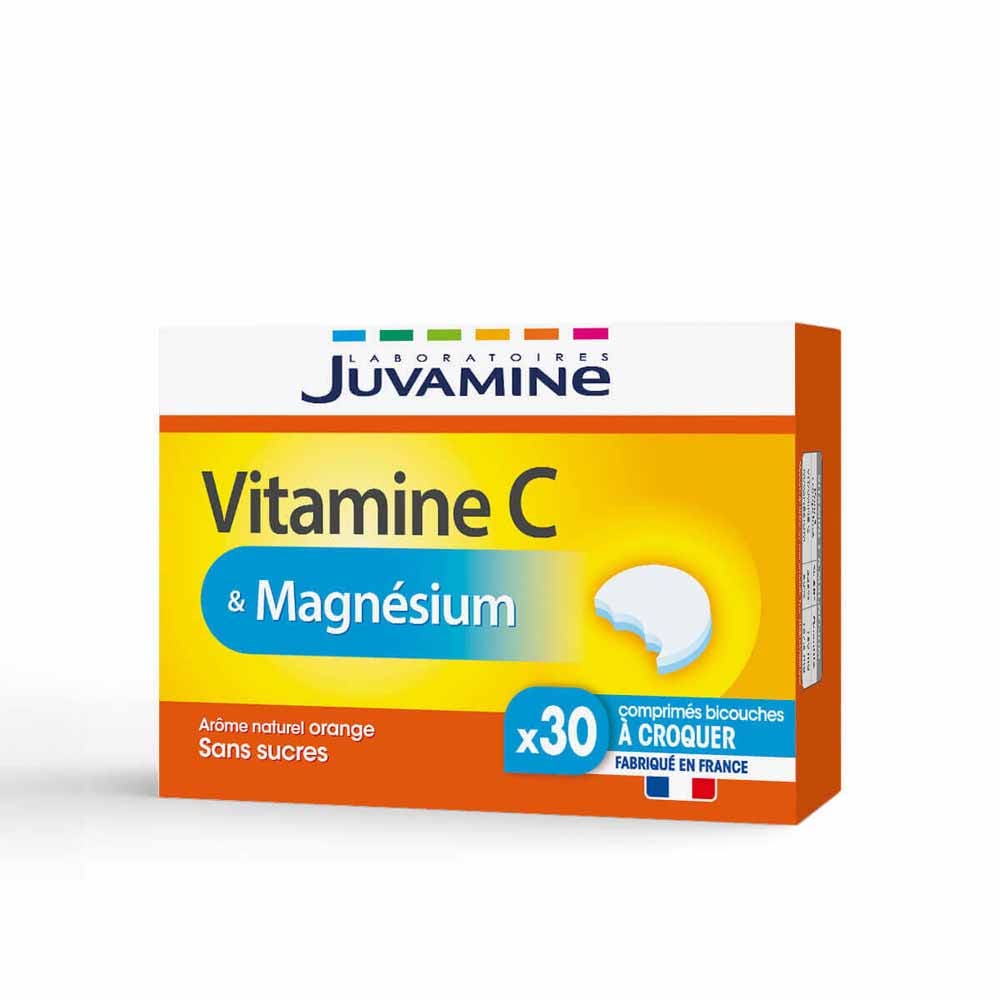 Juvamine Vitamina C + magnesio 30 comprimidos masticables 30 comprimidos masticables