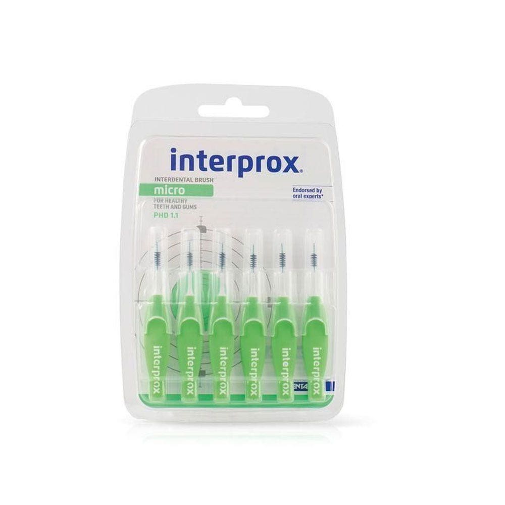 Interprox Micro Cepillos interdentales 1,1 mm 2 x 6 unidades