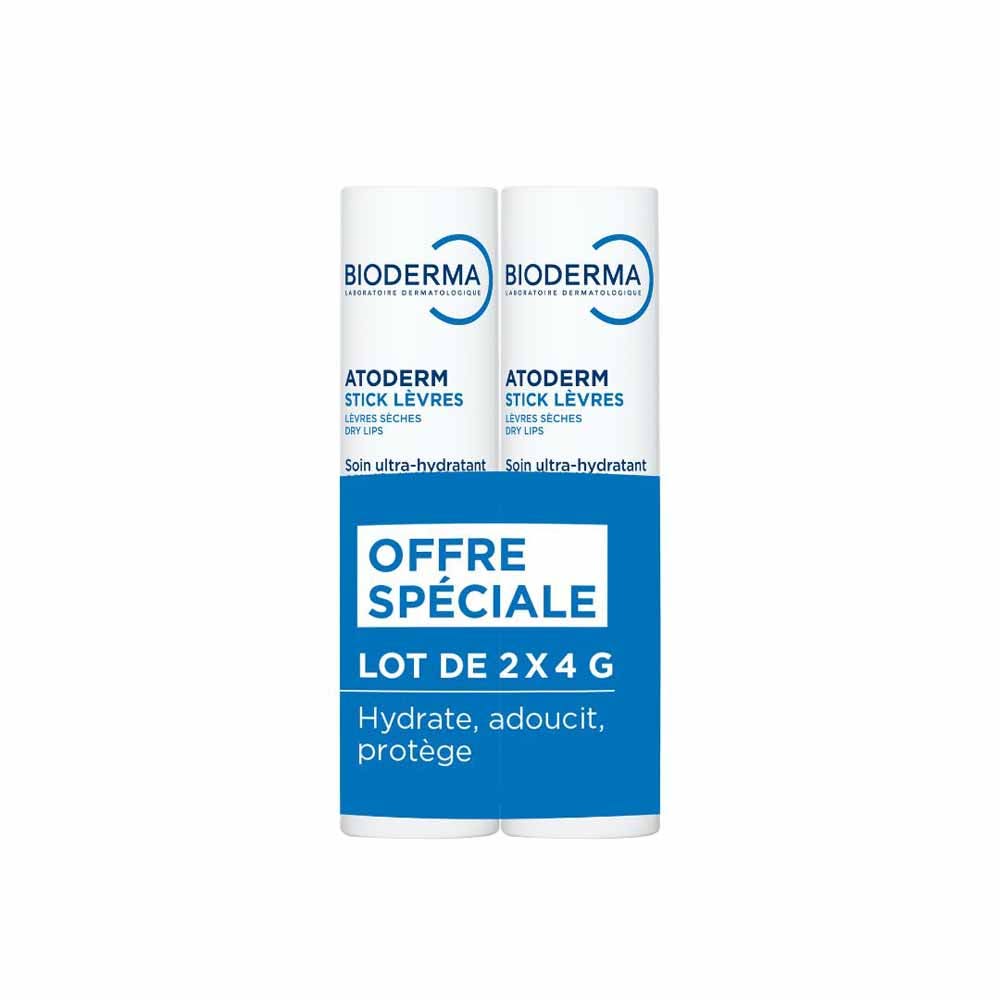 Bioderma Atoderm Stick labial hidratante labios secos 2x4g