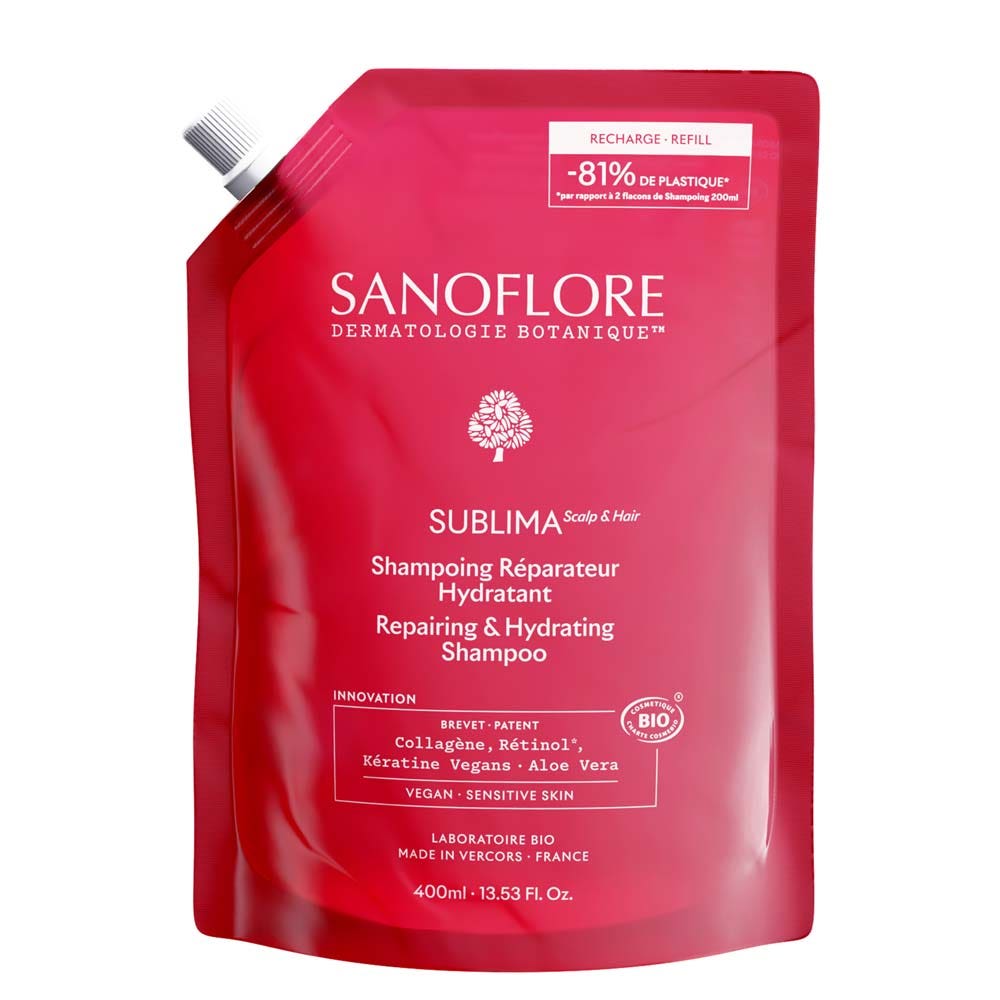 Sanoflore Sublima Recambio de champú reparador e hidratante 400 ml