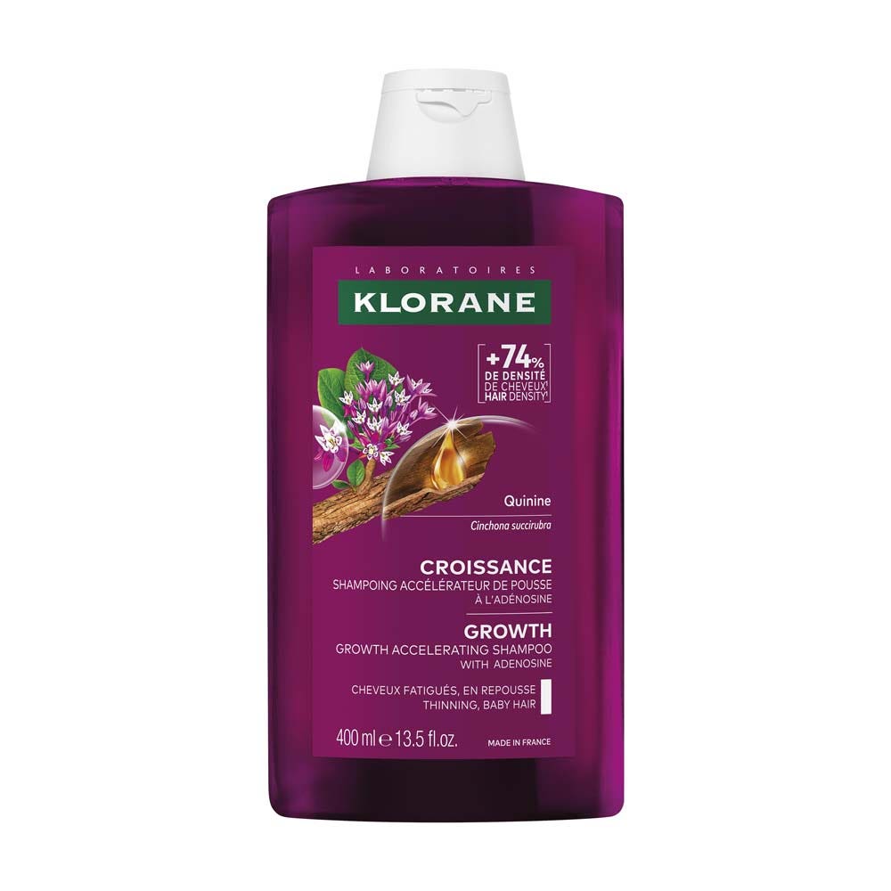 Klorane Quinina Champú acelerador del crecimiento capilar 400 ml