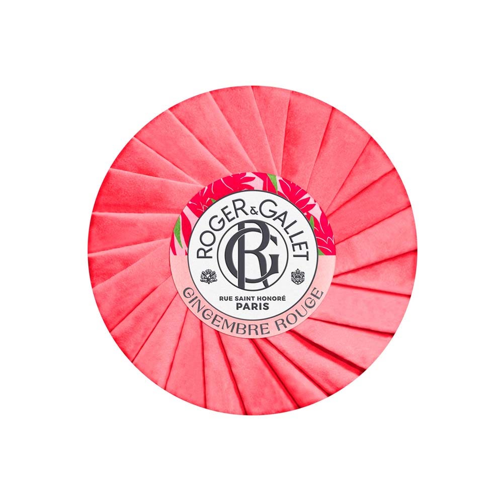 Roger & Gallet Gingembre Rouge Jabón redondo bienestar base vegetal 100g