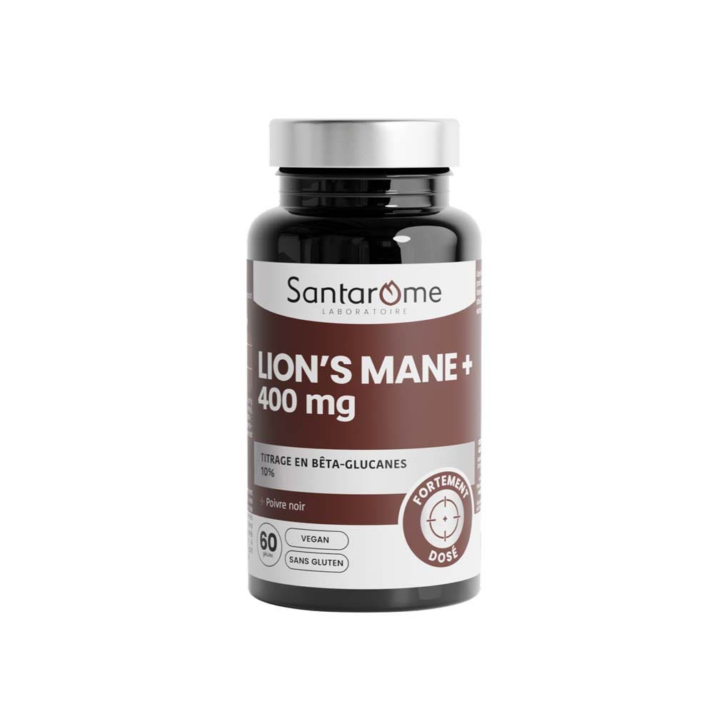 Santarome Melena de león 400 mg concentración y memoria 60 cápsulas