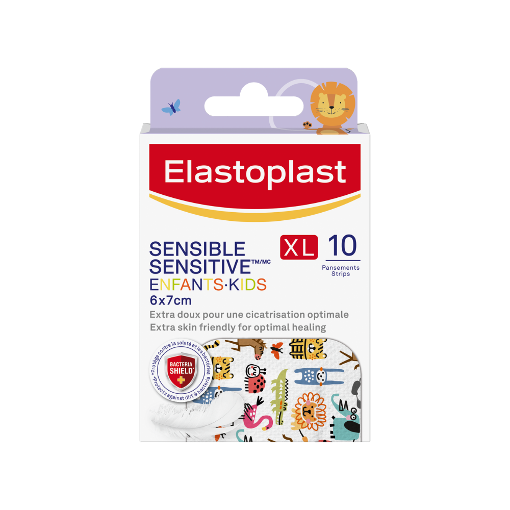 Elastoplast Tiras sensibles XL niños 10 apósitos