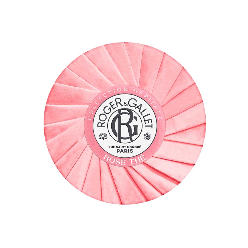 Roger & Gallet Rose Jabón redondo bienestar base vegetal 100g