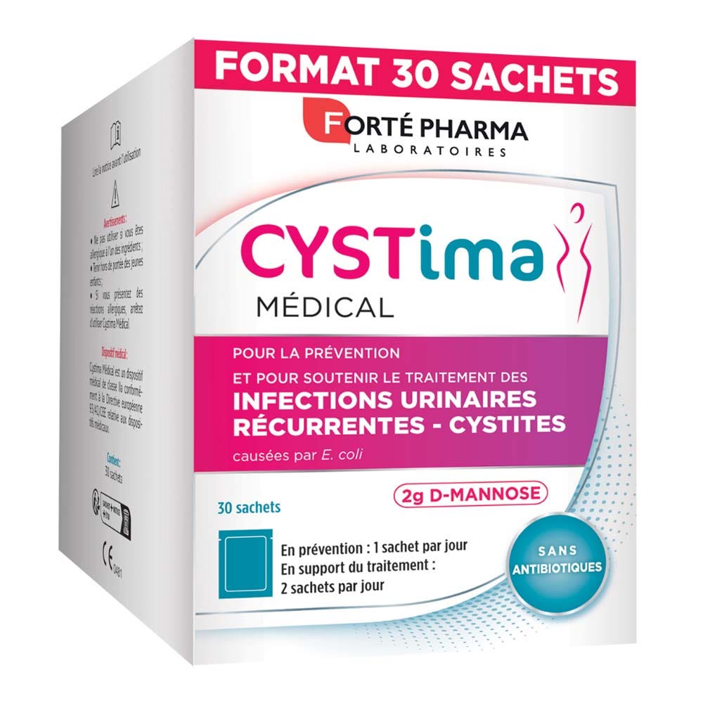 Forté Pharma Cystima Infecciones urinarias 30 sobres