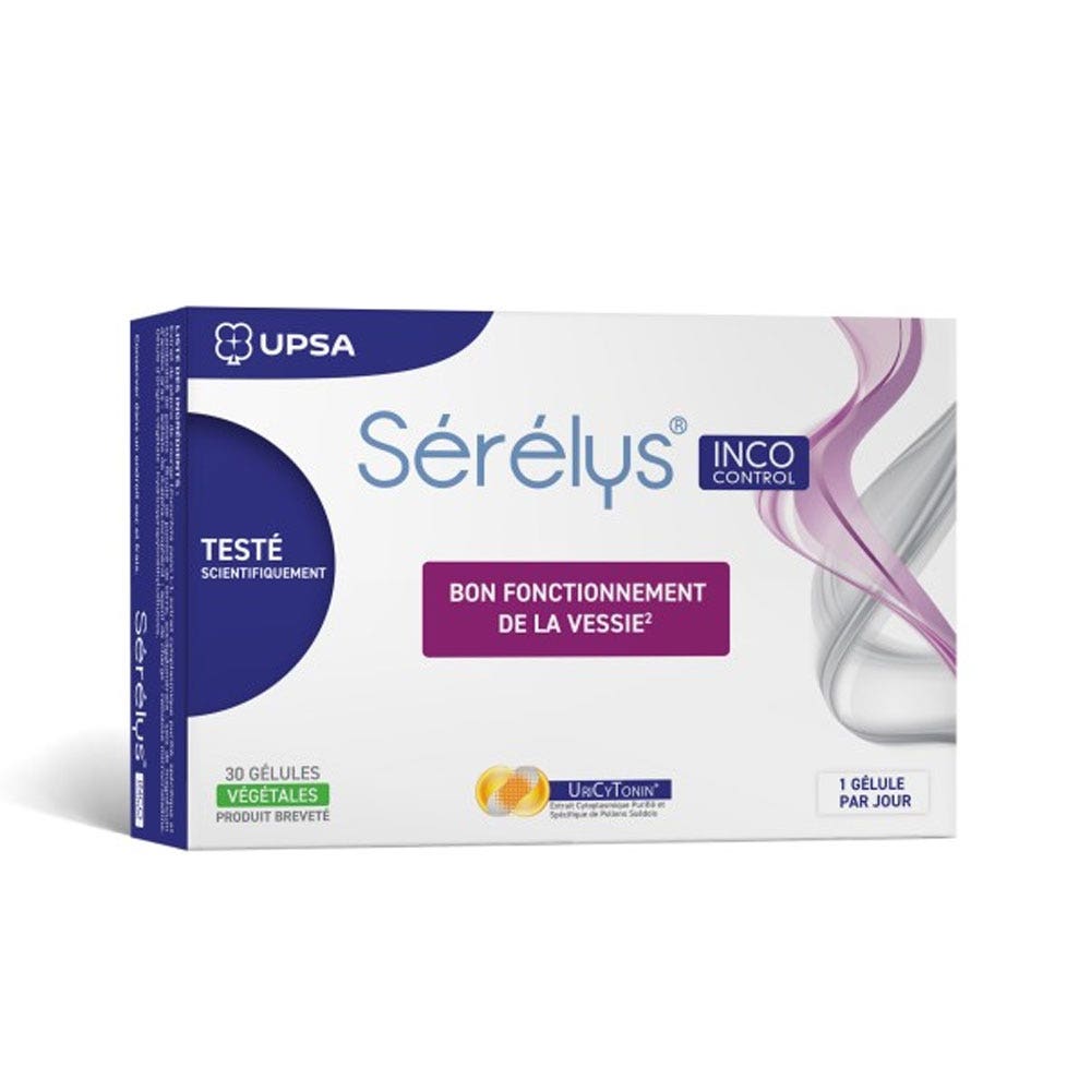Serelys Pharma Control urinario funcionamiento normal de la vejiga 30 cápsulas vegetales