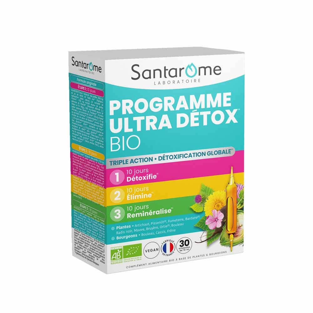 Santarome Programa Ultra Detox Bio Détox globale 30 Ampollas