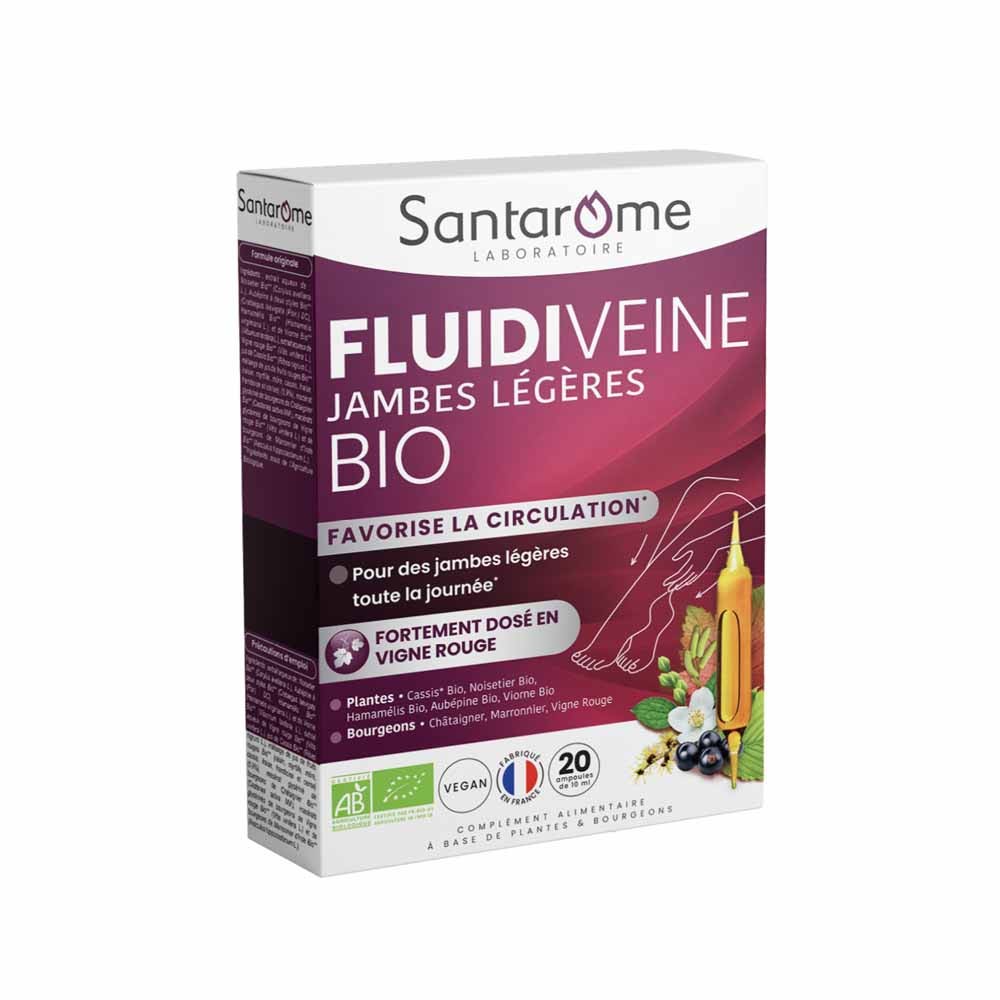Santarome Piernas Ligeras 20 Ampollas Bio Favorise la circulation 200ml