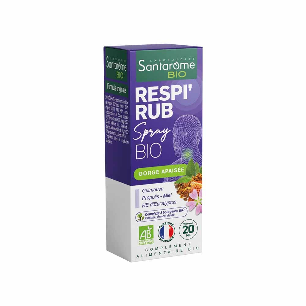 Santarome Spray orgánico Respi'rub Nariz y garganta 20 ml