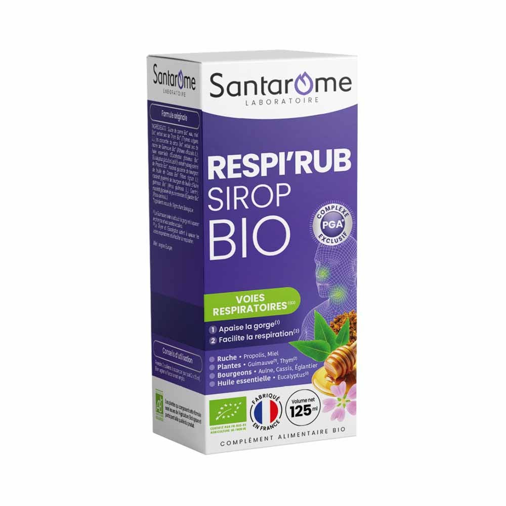 Santarome Jarabe ecológico Respi'rub Nariz y garganta 125 ml