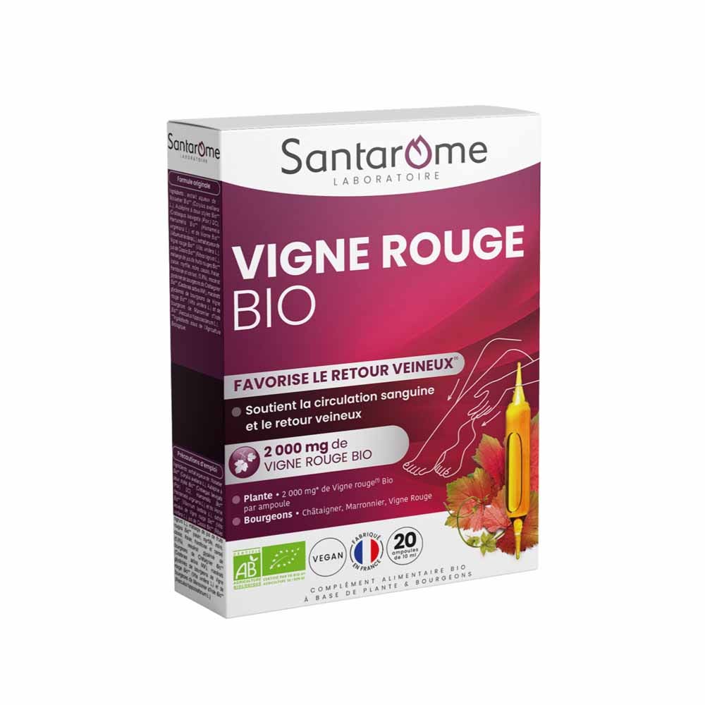 Santarome Vid Roja Favorece el retorno venoso Bio 20 ampollas de 10 ml