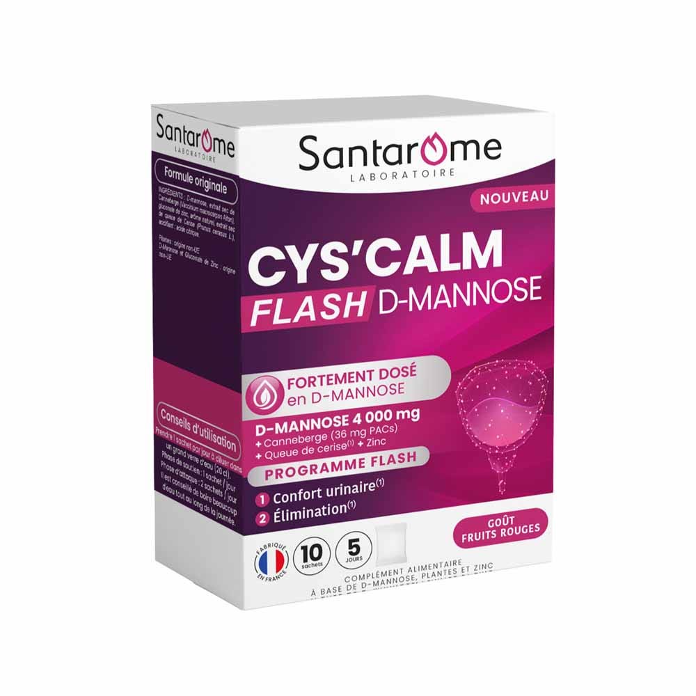 Santarome Cys'Calm D-Manosa Flash Molestias urinarias 10 sobres