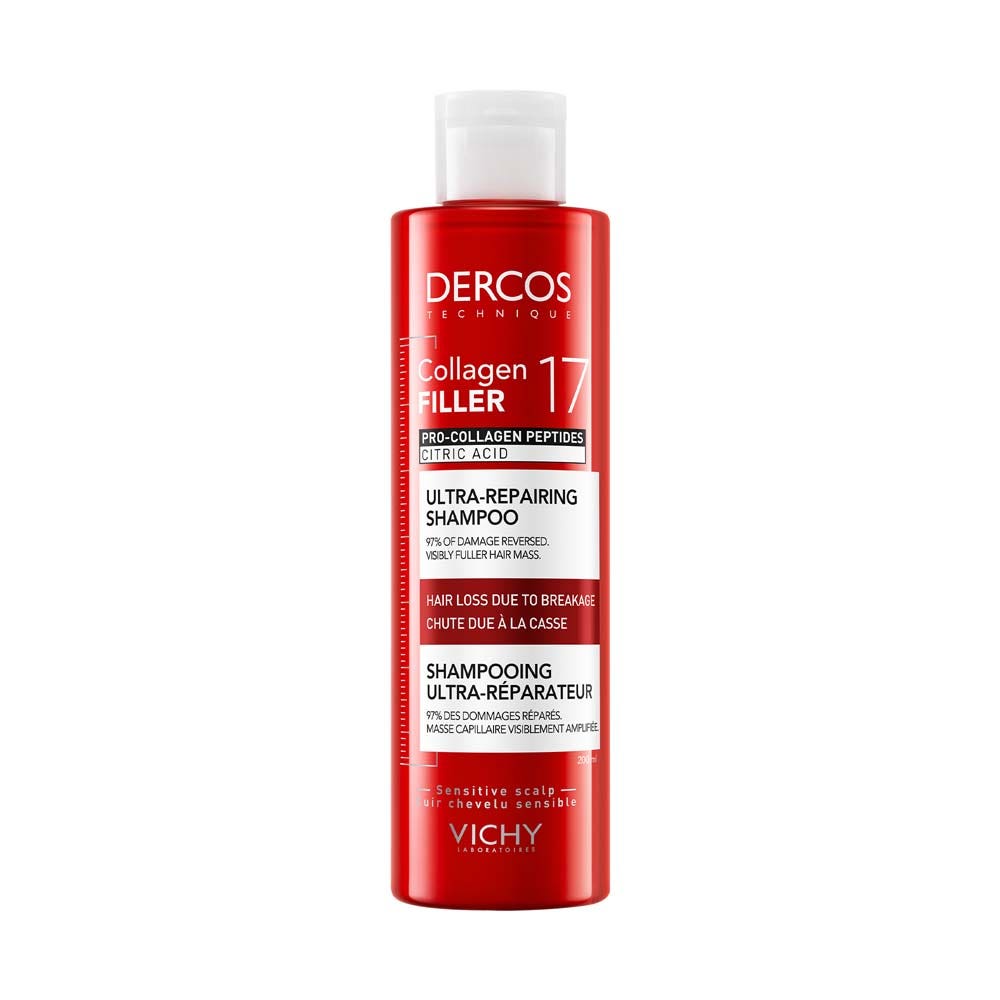Vichy Dercos Collagen Filler 17 Champú fortificante reparador intenso 200 ml