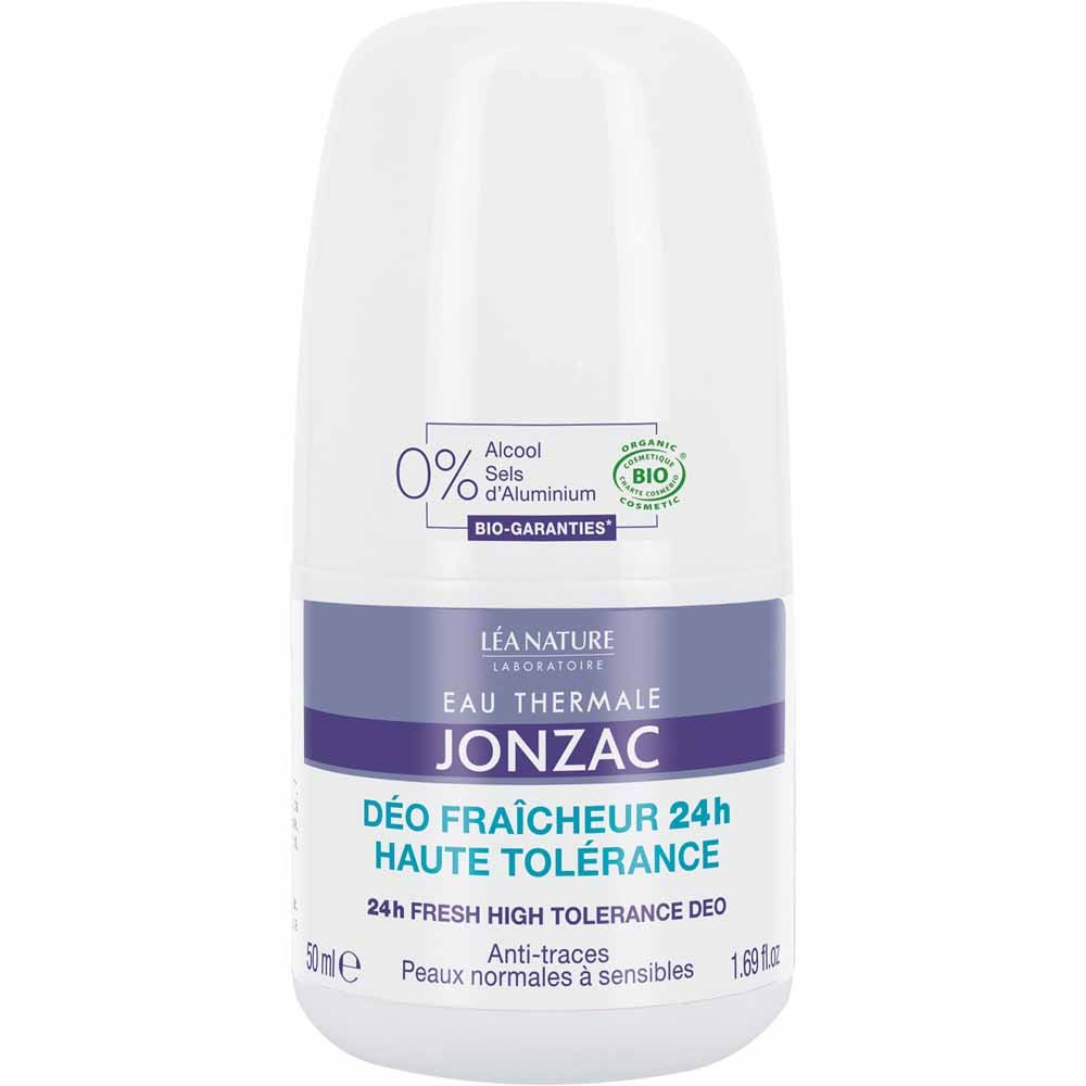 Eau thermale Jonzac Desodorante frescor alta tolerancia 24h roll-on bio 50 ml