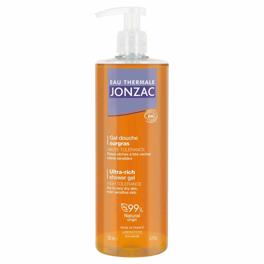 Eau thermale Jonzac Gel Douche Haute Tolérance Surgras 500 ml