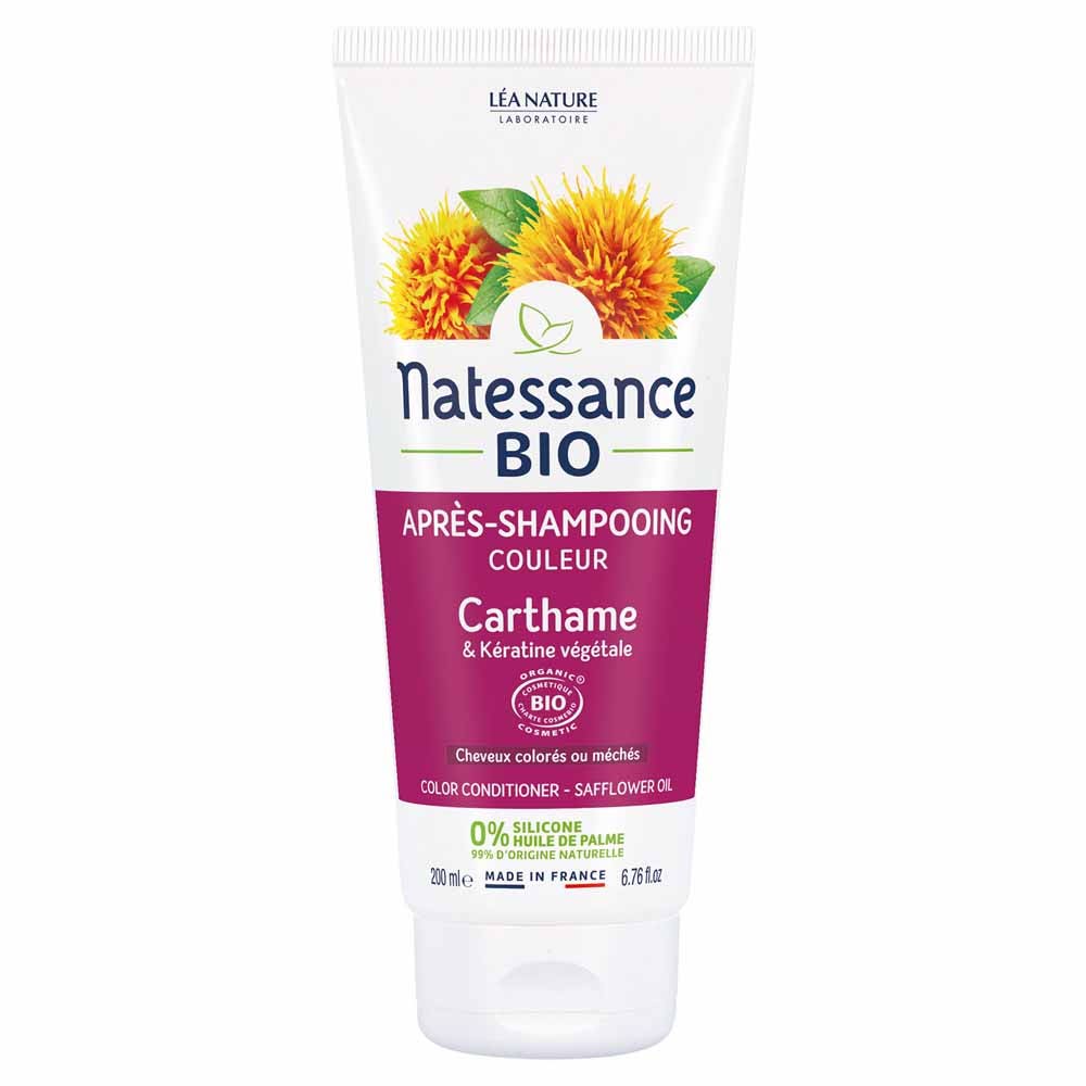 Natessance Capilar Acondicionador color - Cártamo bio y queratina vegetal 200 ml