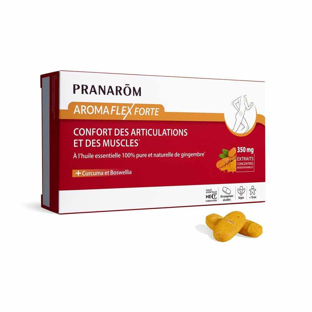 Pranarôm Aromaflex Articulaciones y Músculos más cómodos Fuerte 30 comprimidos rompibles