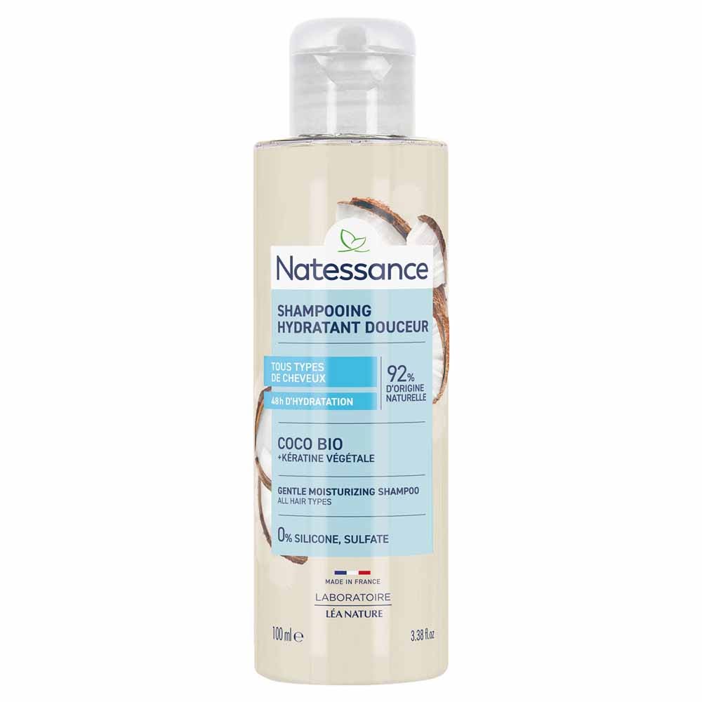 Natessance Capilar Champú brillo y queratina vegetal 100 ml