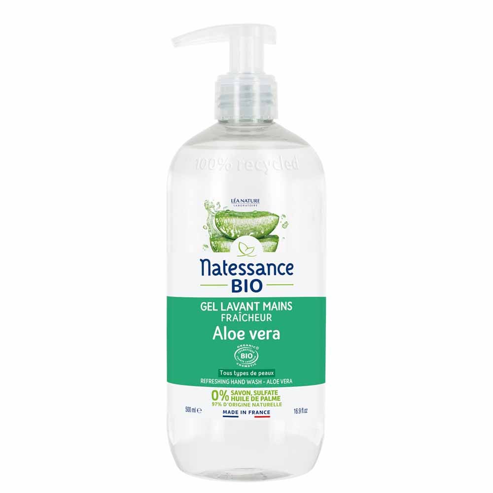 Natessance Gel lavamanos frescor aloe vera bio 500 ml