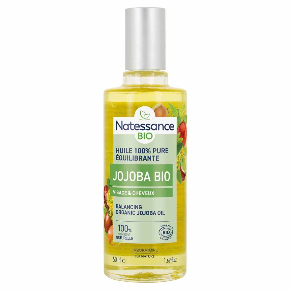 Natessance Aceite de jojoba bio puro embellece y protege 50 ml