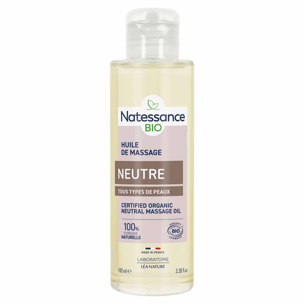 Natessance Aceite neutro bio puro para masaje y cuidado 100 ml