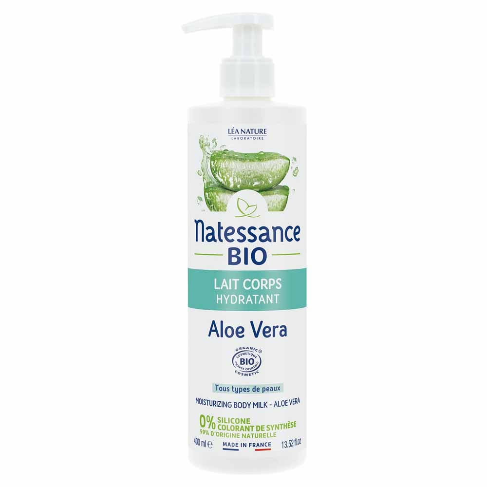 Natessance Leche corporal hidratante aloe vera bio 400 ml