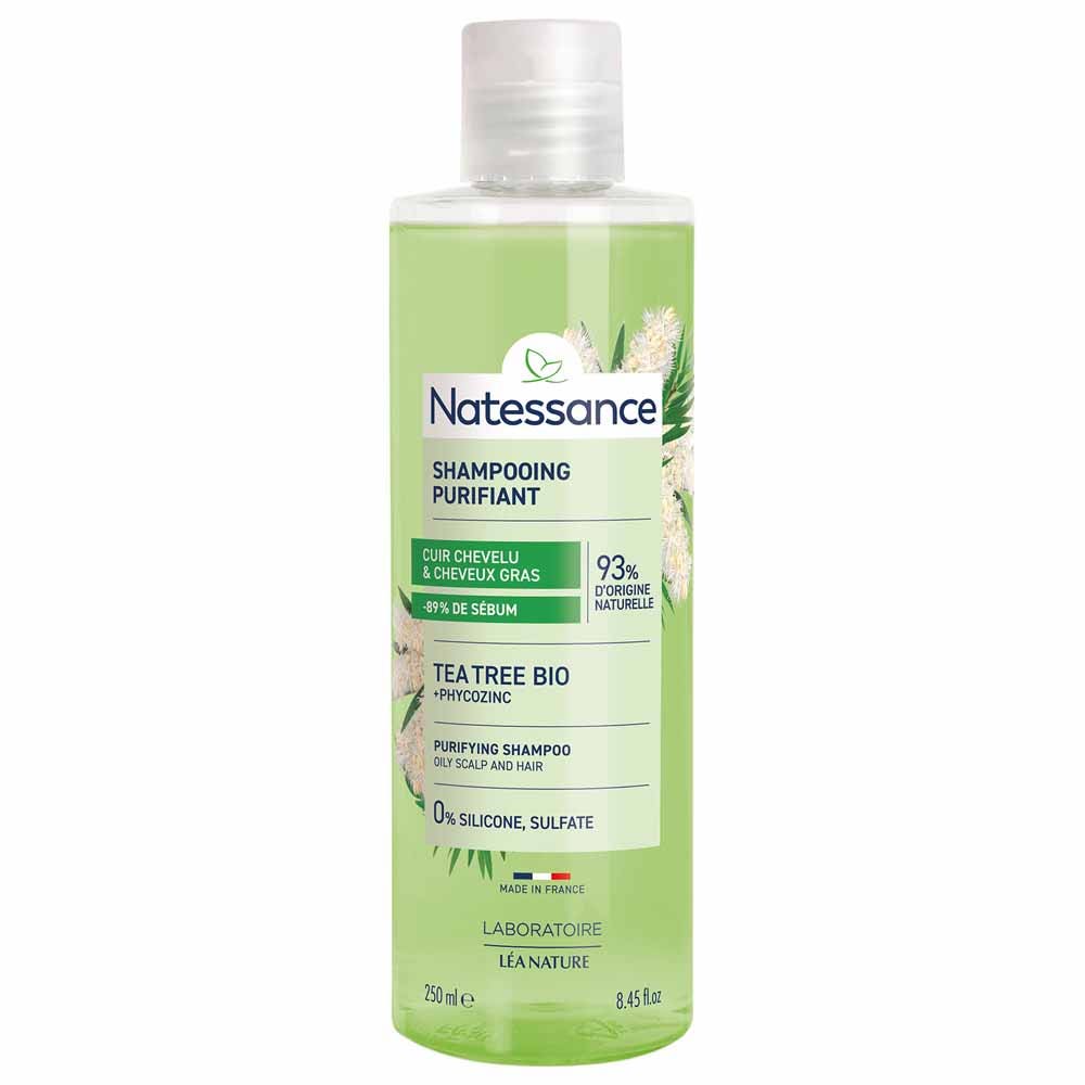 Natessance Capilar Champú purificante tea tree 250 ml