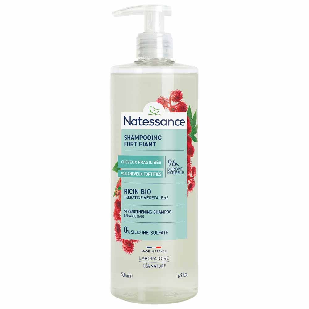 Natessance Capilar Champú reparador fortificante con aceite de queratina 500 ml