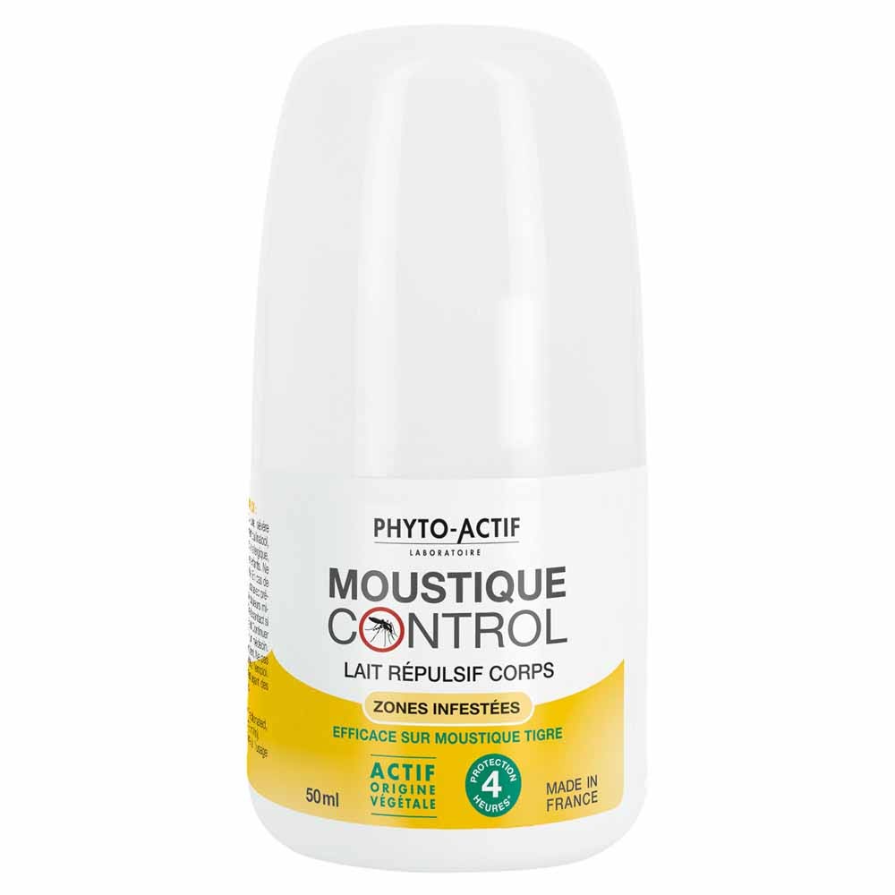 Phyto-Actif Mosquito Control Leche roll-on repelente para la piel zonas infestadas a partir de 1 año 50 ml