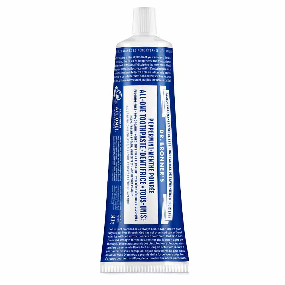 Dr Bronner'S Pasta dentífrica ecológica de menta 140g