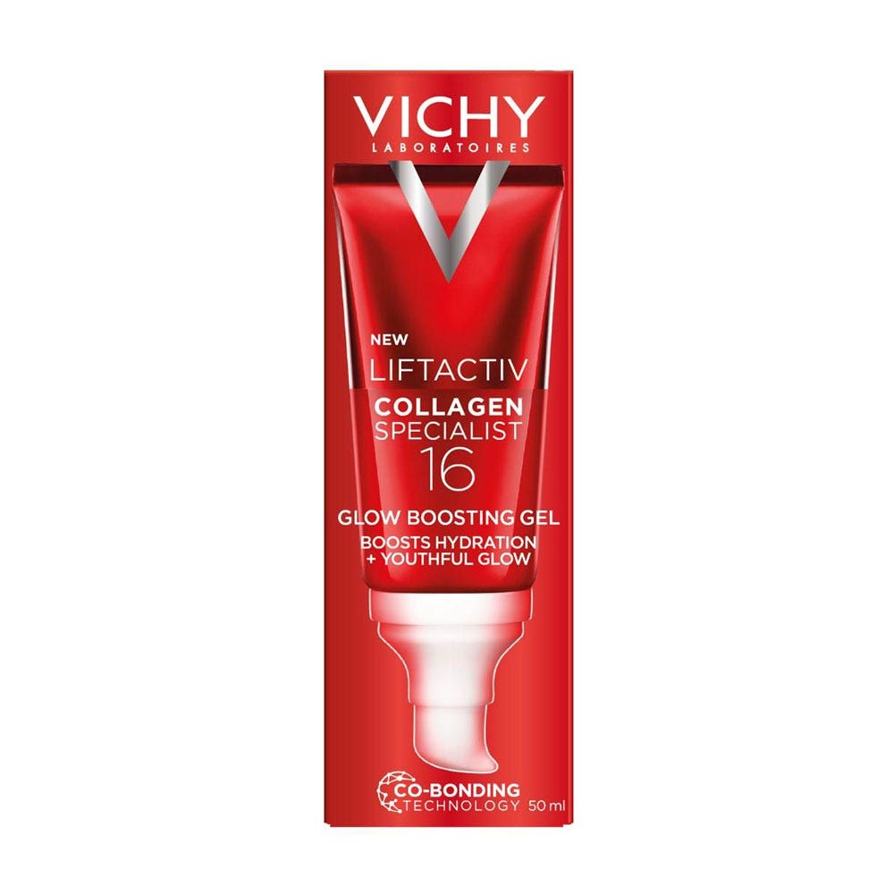Vichy Gel facial iluminador 16 Glow Boosting hidratación y brillo 50 ml
