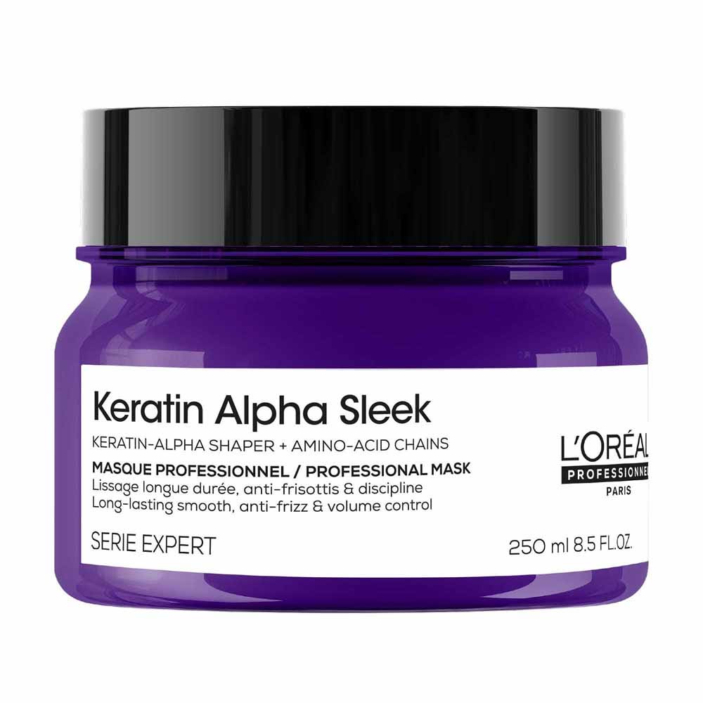 L'Oréal Professionnel Serie Expert Keratin Alpha Sleek Mascarilla de queratina cabello rebelde y con frizz 250 ml